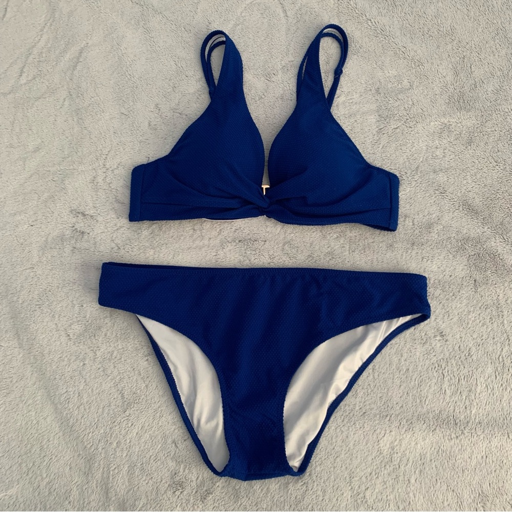 Shade & Shore Blue Bikini Set Swimwear